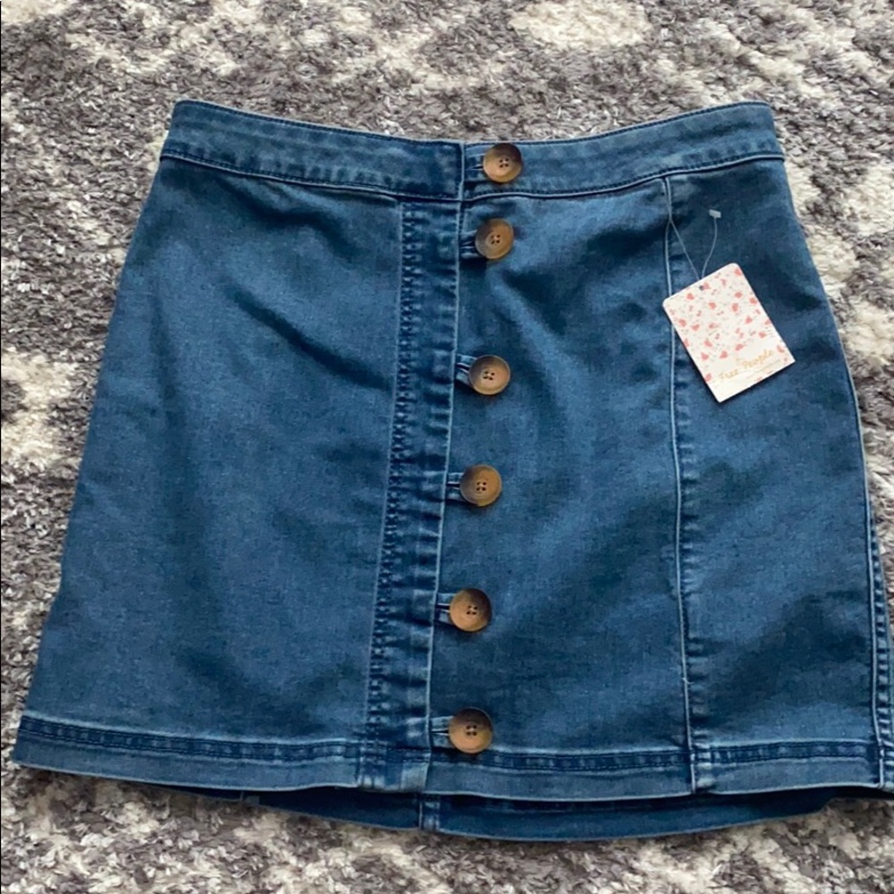 New with tags free people denim skirt